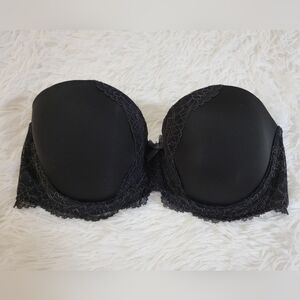 Victoria's Dream Angels Secret Elegant Black Lace Bra 32D/With 2 Sets Straps